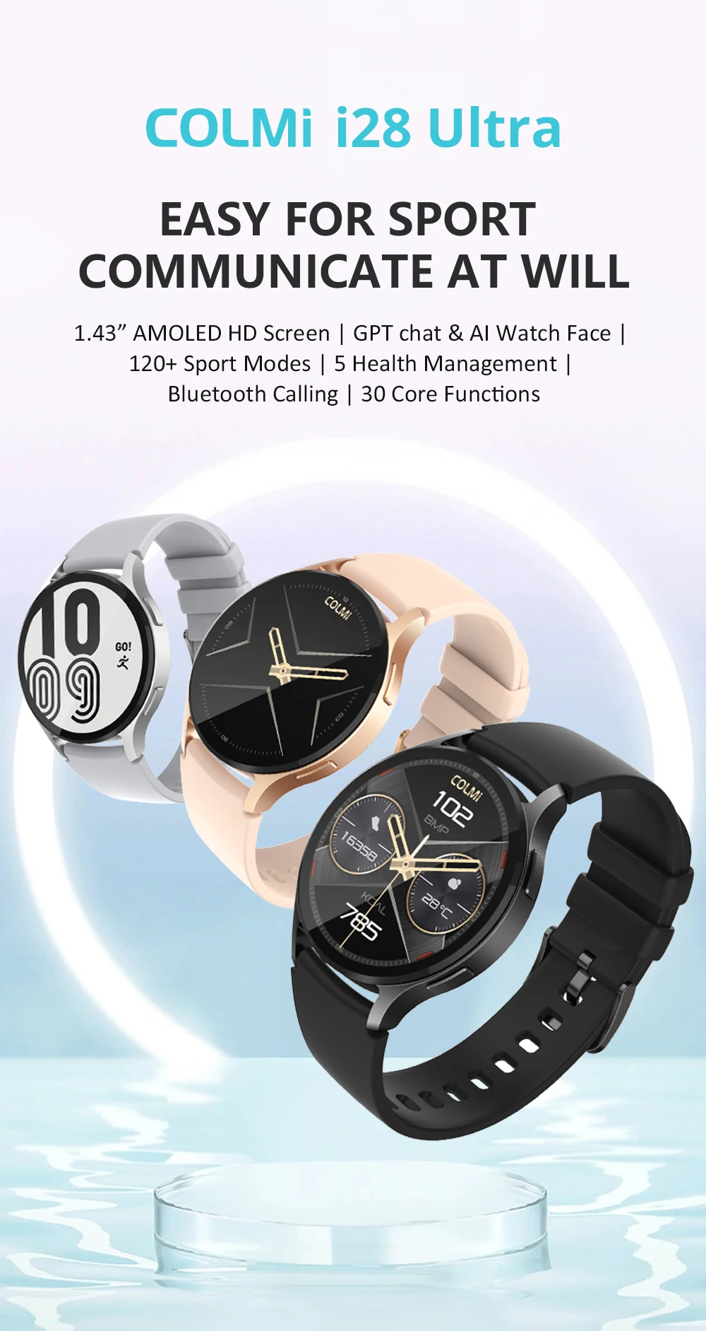 Smartwatch COLMi i28 Ultra AI