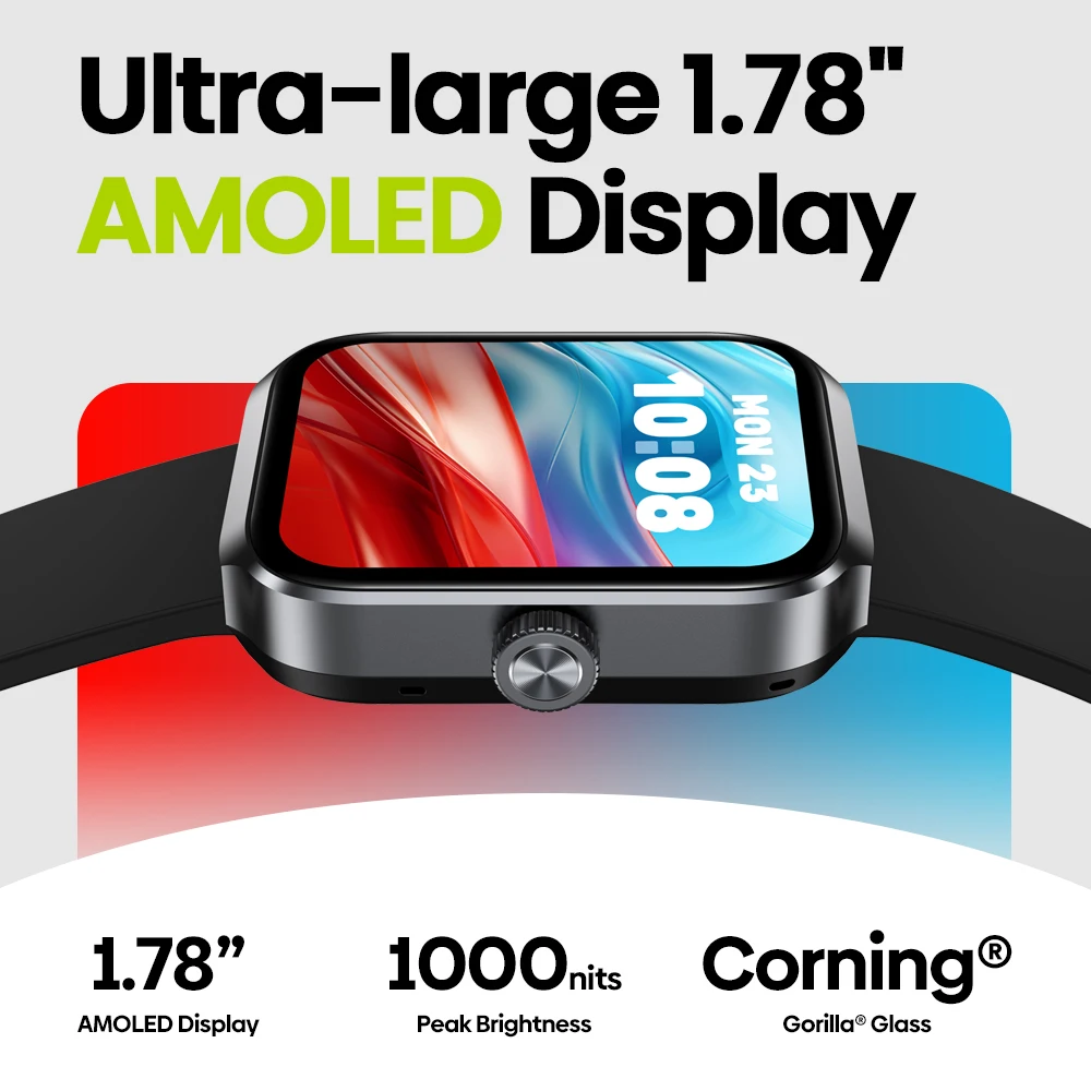 Tela AMOLED Ultra-Ampla de 1.78 polegadas