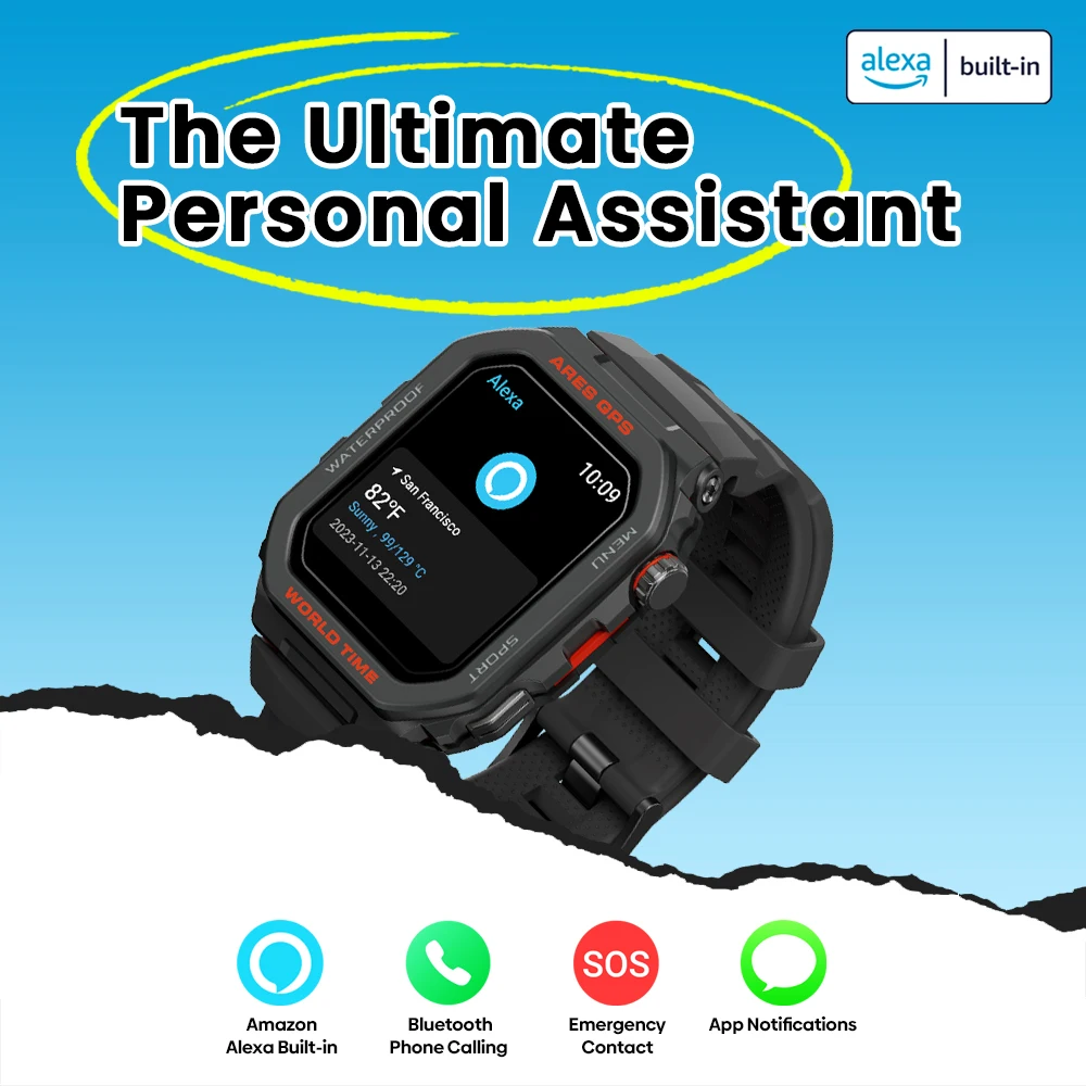 Seu Assistente Pessoal Definitivo no Pulso - Alexa integrada!